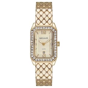 Relógio Seculus Feminino Ref: 23711Lpsvdb1 Retangular