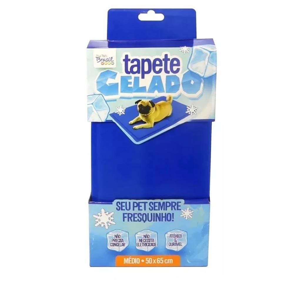 Tapete Gelado Para Caes Azul Médio - The Pets Brasil