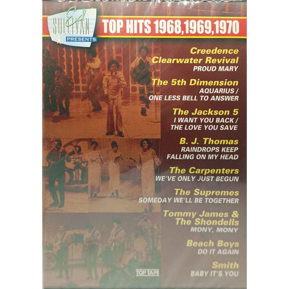 Dvd Ed Sullivan Presents -Top hits 1968 1969 1970 / Varios