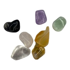 Kit Sete Pedras Roladas da Sorte Mini 1 cm