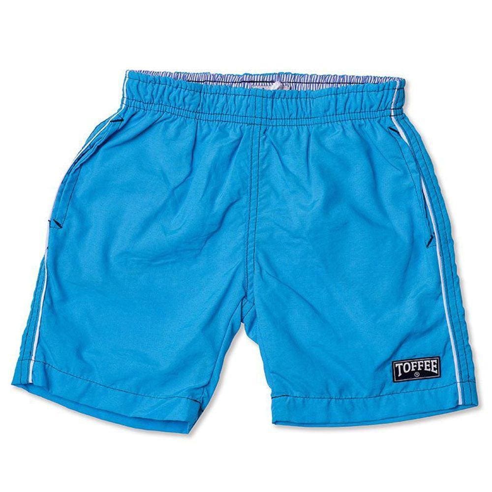 Shorts Infantil Tactel Masculino Turquesa Toffee - Nº01