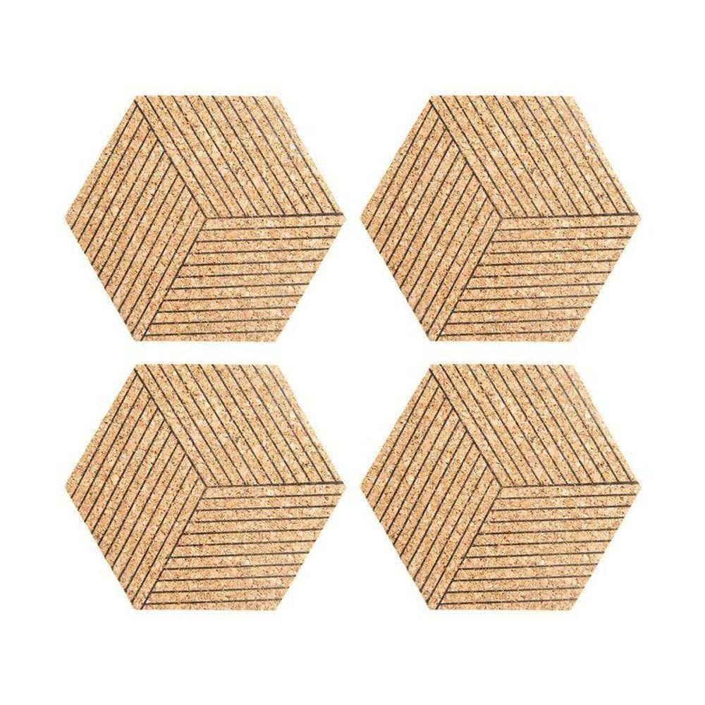 Jogo Porta Copo Home Style Stripes