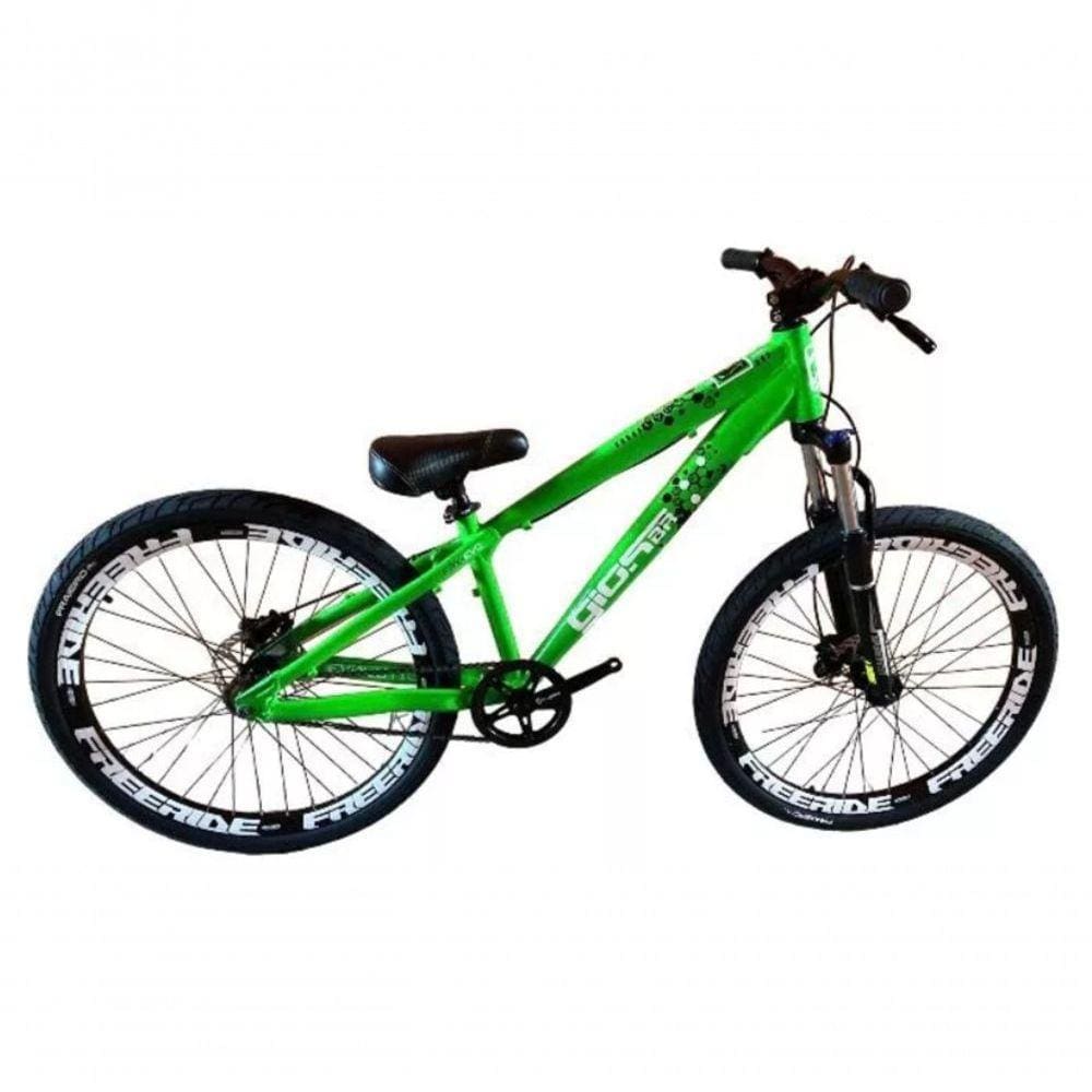 Bicicleta Gios Frx Evo Aro 26 Freeride Freio Disco Hidráulico Verde Neon