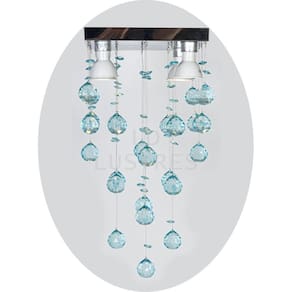 Lustre Acrílico Para Quarto Sala Vai Montado Base 20x20cm