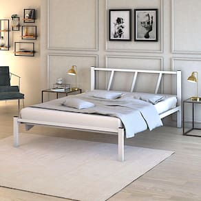 Cama Para Dormitório Casal Helena De Ferro Estilo Industrial