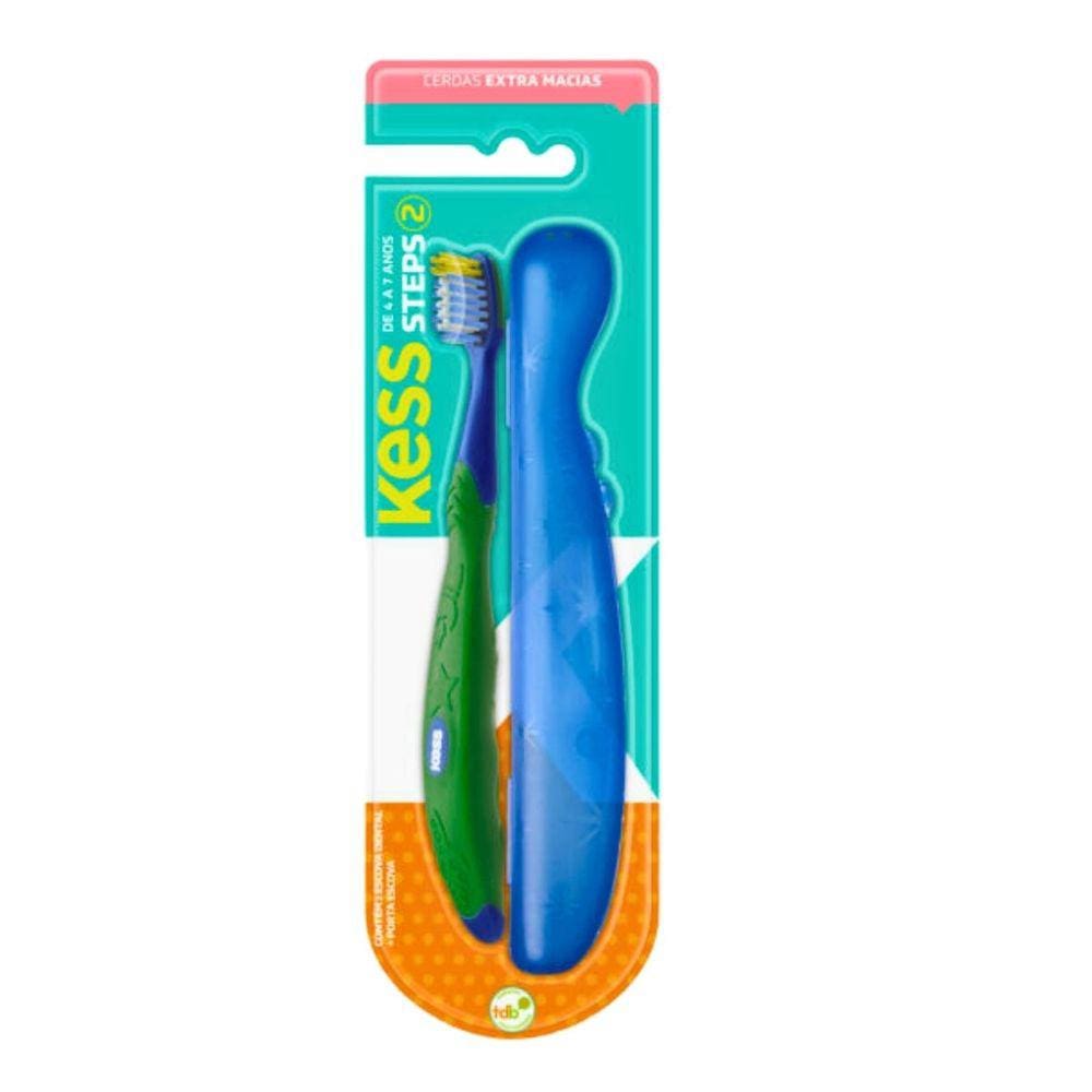 Escova Dental Steps Kess Belliz Azul Cod.2041