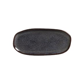 Conjunto c/ 4 Travessas Oval Rasa Pequena Orgânico Titanium 23x11cm