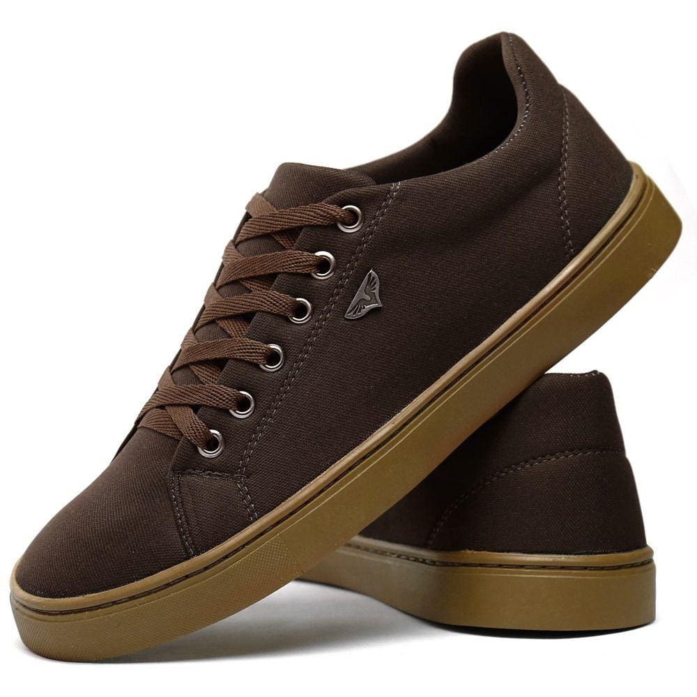 Sapatênis Casual Masculino  Sb Cano Baixo Marrom