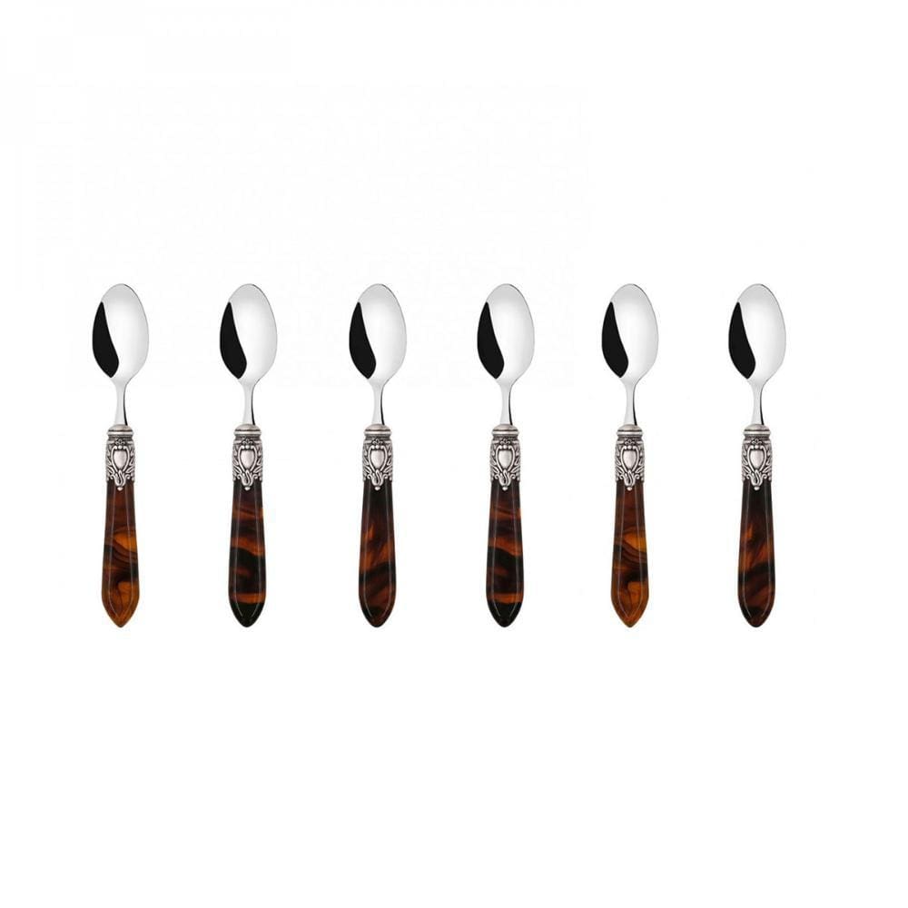 Kit 6 Colheres para Café e Chá 14cm Luxo Oxford Bugatti