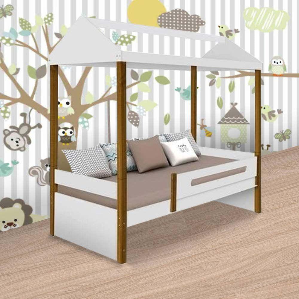 Cama Casa Sara Branca com Colchão