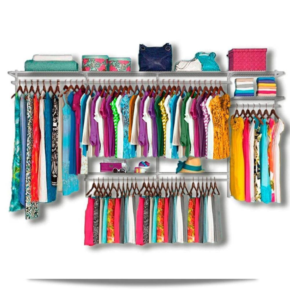 Roupeiro aramado quarto pequeno closet feminino solteiro 3,40 BR