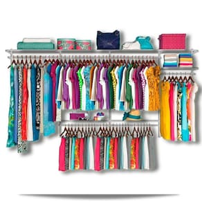 Roupeiro aramado quarto pequeno closet feminino solteiro 3,40 BR