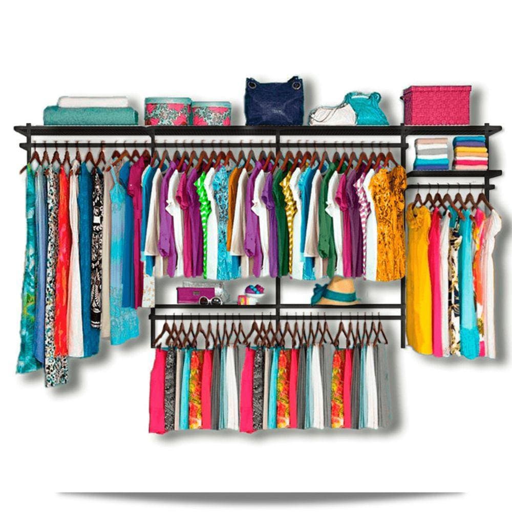 Roupeiro aramado quarto pequeno closet feminino solteiro 3,40 PT