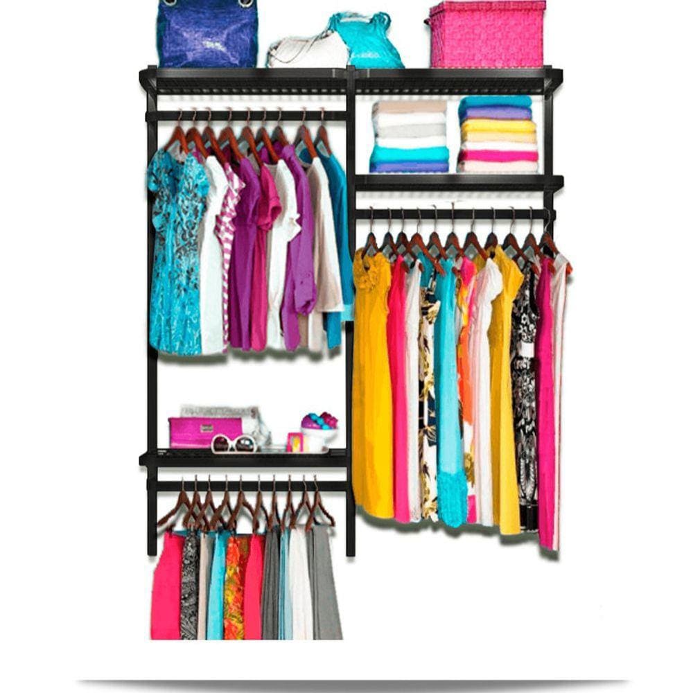 Roupeiro aramado quarto pequeno closet feminino solteiro 1,30 PT