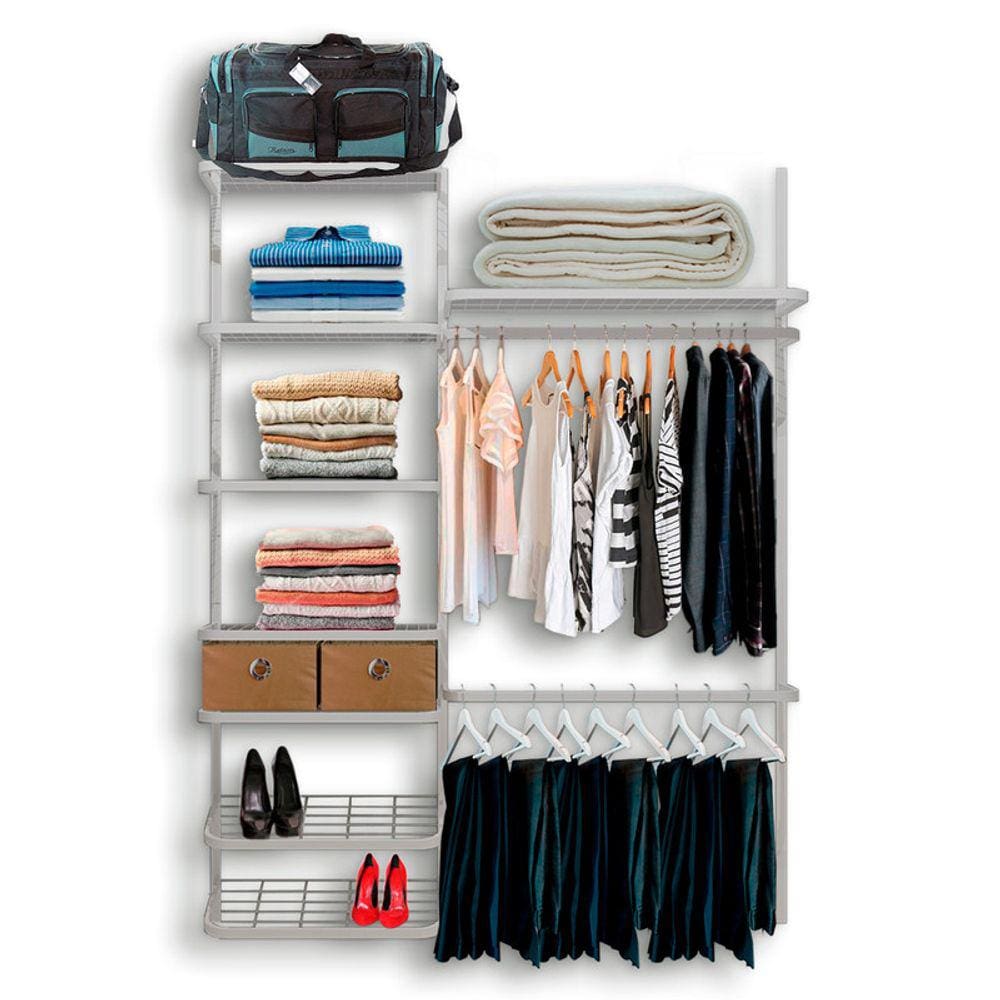 Roupeiro Closet Modulado Aramado Caixas Organizadoras 1,60m BR
