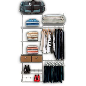 Roupeiro Closet Modulado Aramado Caixas Organizadoras 1,30m BR