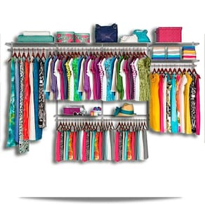 Roupeiro aramado quarto pequeno closet feminino solteiro 3,70 BR