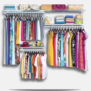 Roupeiro aramado quarto pequeno closet feminino solteiro 1,90 BR