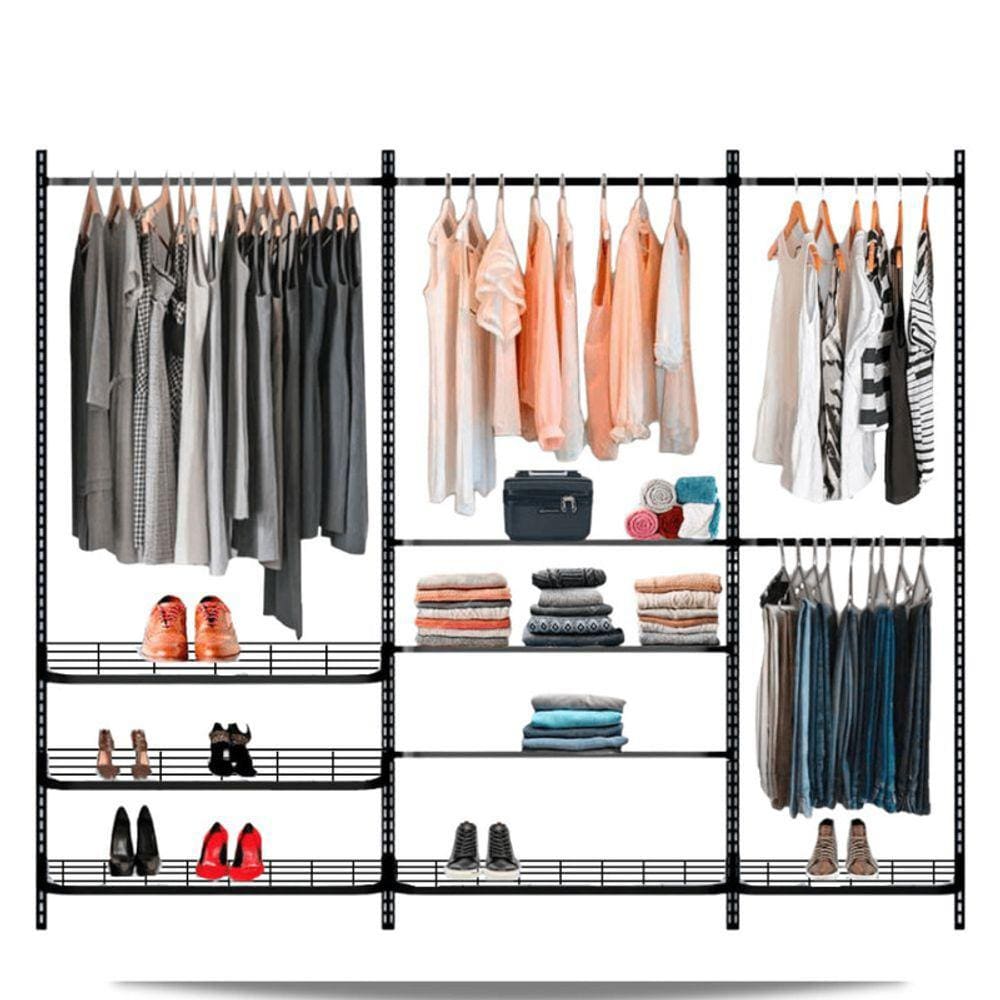 Guarda roupa closet aramado aberto armário modulado roupeiro 2,80 PT