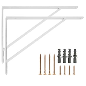 Suporte Mão Francesa Para Prateleira Cantoneira Resistente 2 Un 15cm-20cm-25cm-30cm-35cm-40cm-50cm