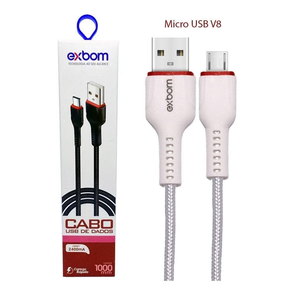 Cabo Rápido Carregador E Dados Turbo Reforçado - Micro Usb