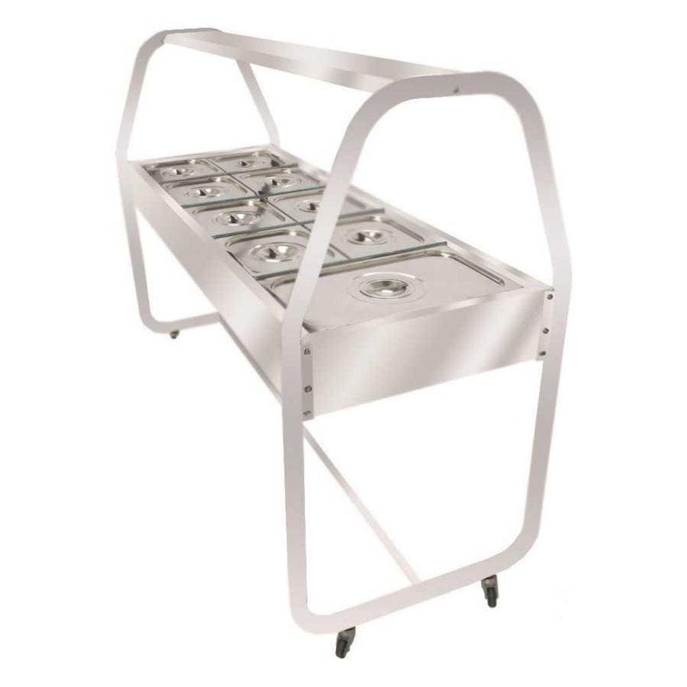 Buffet Aquecimento Cromado Termos 10 Cubas EA10TC - Venâncio