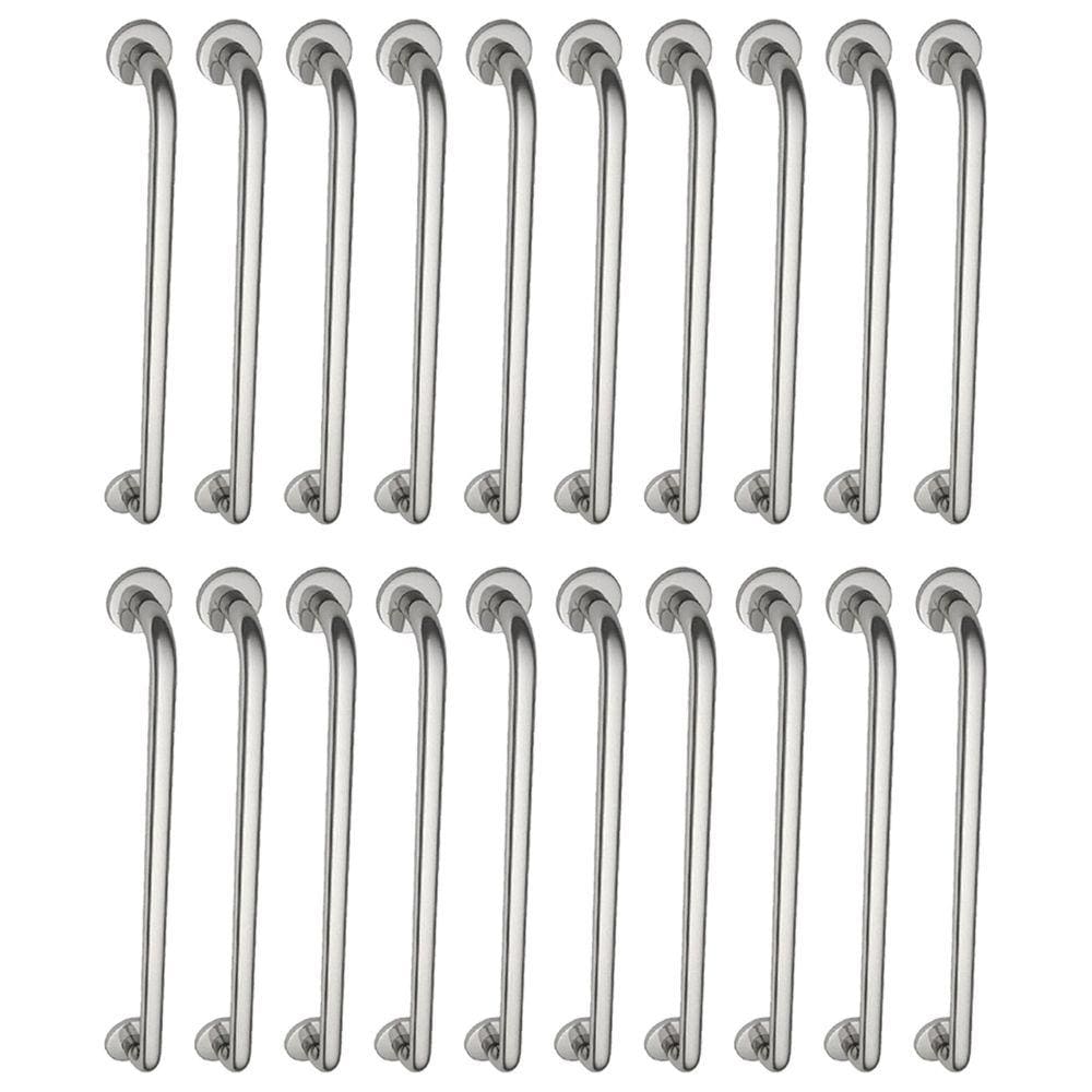 Alça de Apoio Barra Inox Kit 20 Unidades 70cm Segurança Idoso Deficiente Cadeirante Box Banheiro Corrimao Suporte Acessibilidade