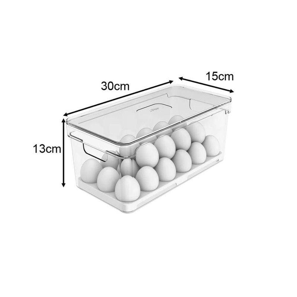 Organizador De Ovos Com Tampa Clear Fresh 36 Unidades