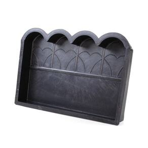 Forma Bloquete Meio Fio De Jardim 4 Ondas Kit 5Pcs 42X25X5