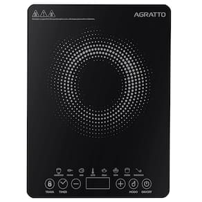 Fogão Cooktop de Indução Uma Boca Elétrico Toch Screen Display Digital Timer Agratto Acki01i