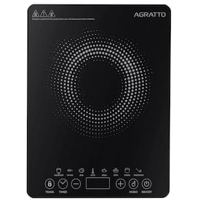 Fogão Cooktop de Indução Uma Boca Elétrico Toch Screen Display Digital Timer Agratto Acki01i