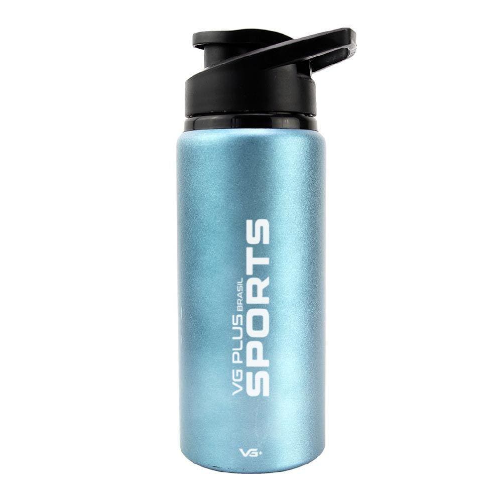 Garrafinha Squeeze Alumínio Brilhante com Trava 600ml Academia VG+