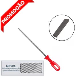 Lima Quadrada C/ Cabo Bastarda Serve Para Acabamentos 10"