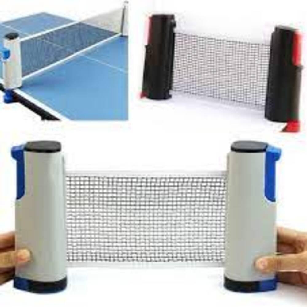 Kit Rede Ping Pong Rollnet com 2 Raquetes + 3 Bolas Pongori na