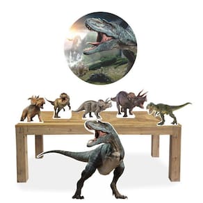 Kit Display Festa Dinossauro + Painel Elipse Mdf 67Cm