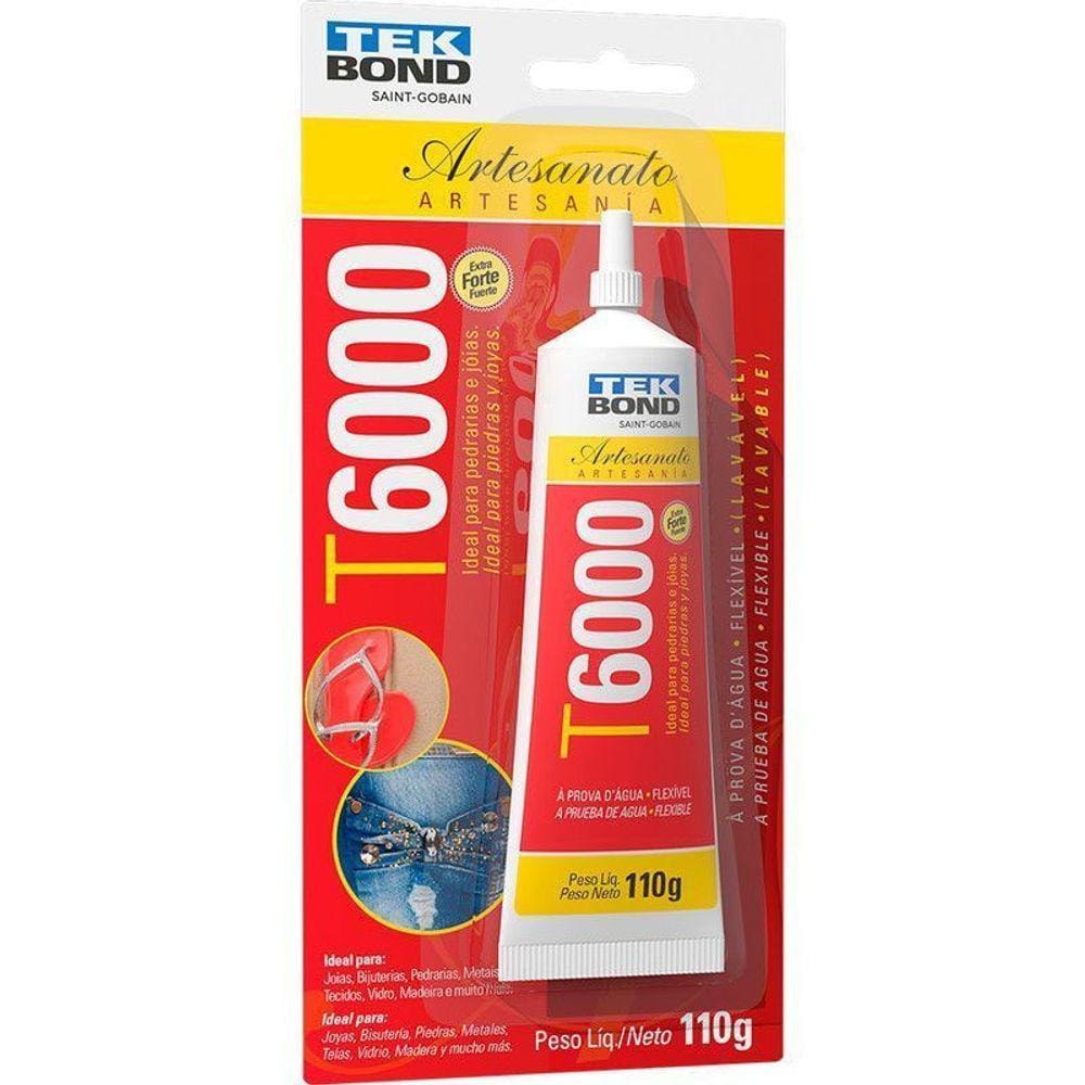Cola Adesiva Artesanato T6000 110g TekBond