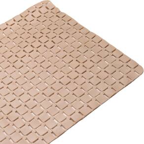 Tapete para Box Emborrachado Antiderrapante 68x38cm Bege