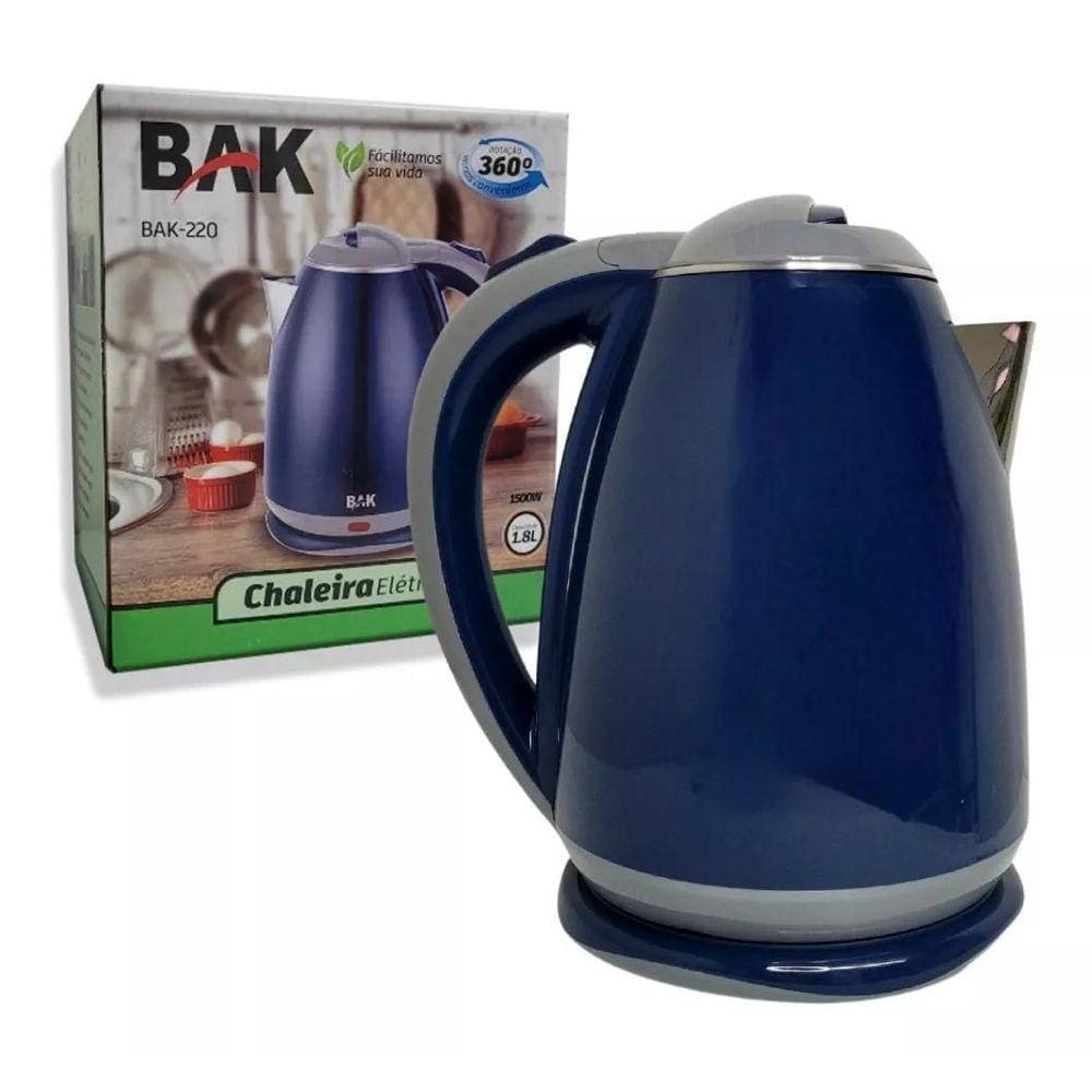 Chaleira Elétrica Azul 1,8 L - 1100W - 127V