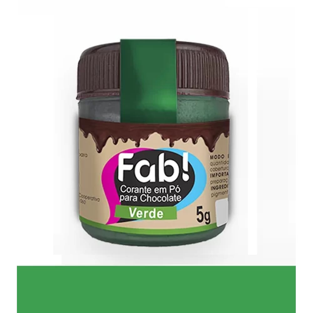Corante Em Po P/ Choco Verde 5g Fab
