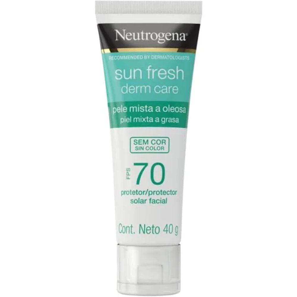 Protetor Solar Facial Neutrogena Sun Fresh Derm Care FPS70 40g