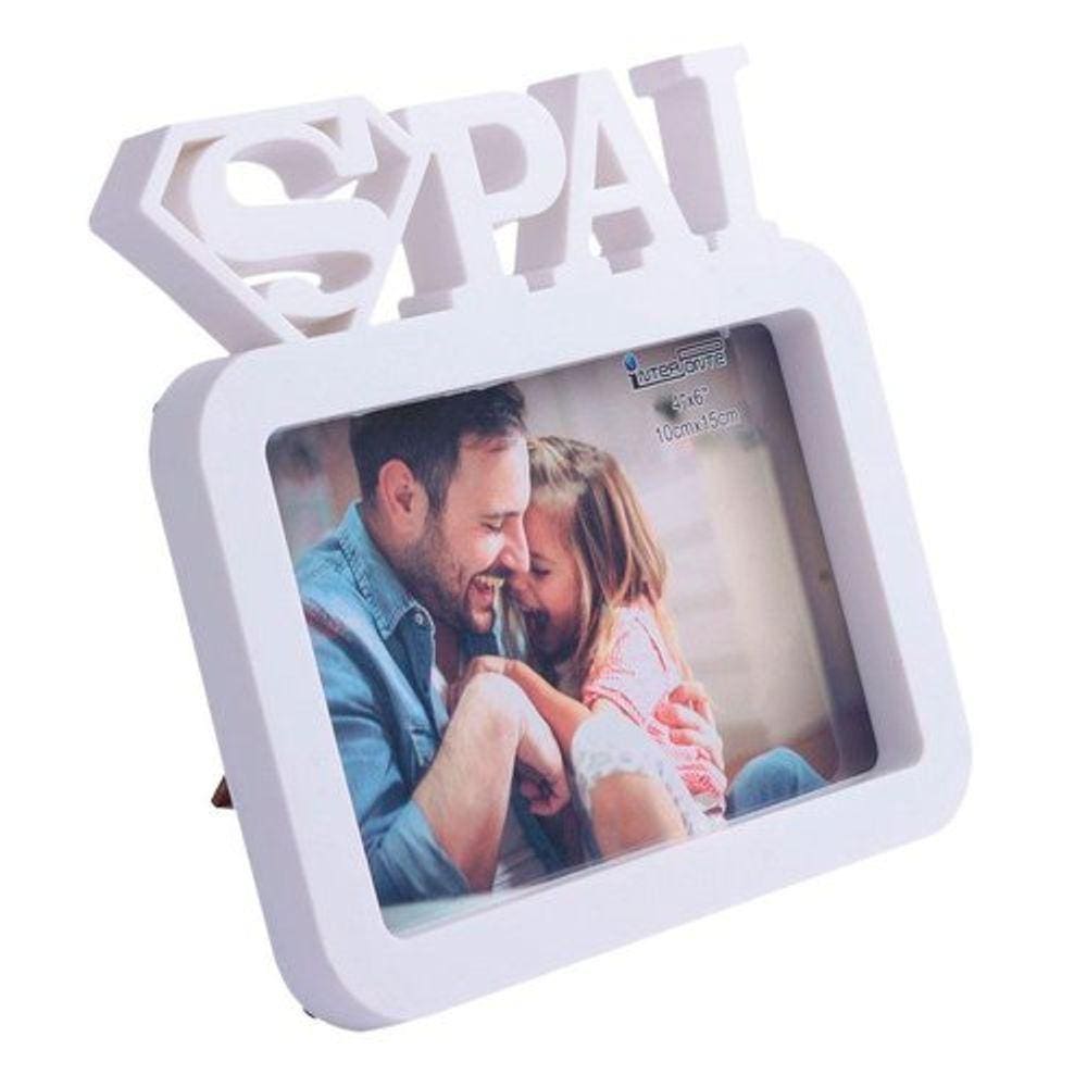 Porta Retrato Super Pai - Para Fotos 10x15 - Decorativo ou Presente Dia dos Pais - Horizontal - PANAMI
