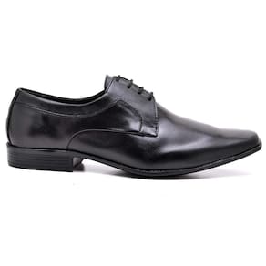 Sapato Social Masculino Couro Cadarço Bico Quadrado Casual