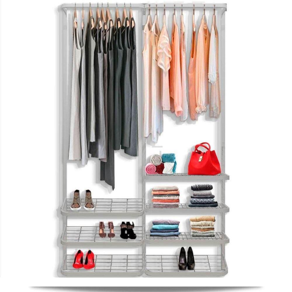 Guarda roupa closet aramado aberto armário modulado roupeiro 1,30 BR