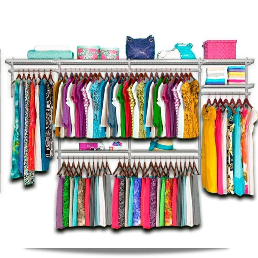 Roupeiro aramado quarto pequeno closet feminino solteiro 3,10 BR