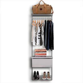 Guarda Roupa Closet Aramado Modulado Gaveta MDF 0,70m BR