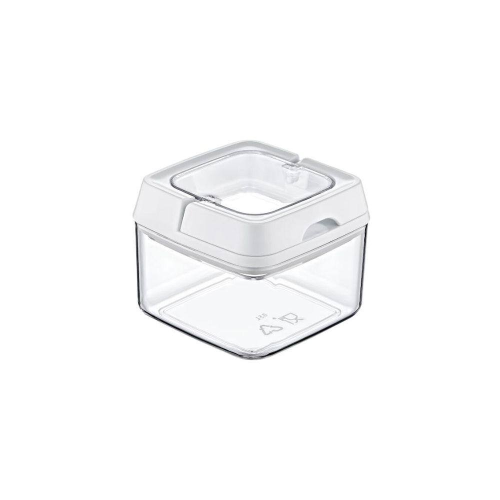 Pote Hermetico Quadrado 500Ml Tampa Alça P/Fechamento Nobre