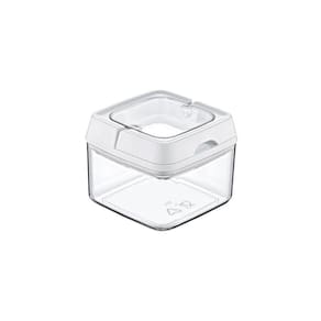 Pote Hermetico Quadrado 500Ml Tampa Alça P/Fechamento Nobre