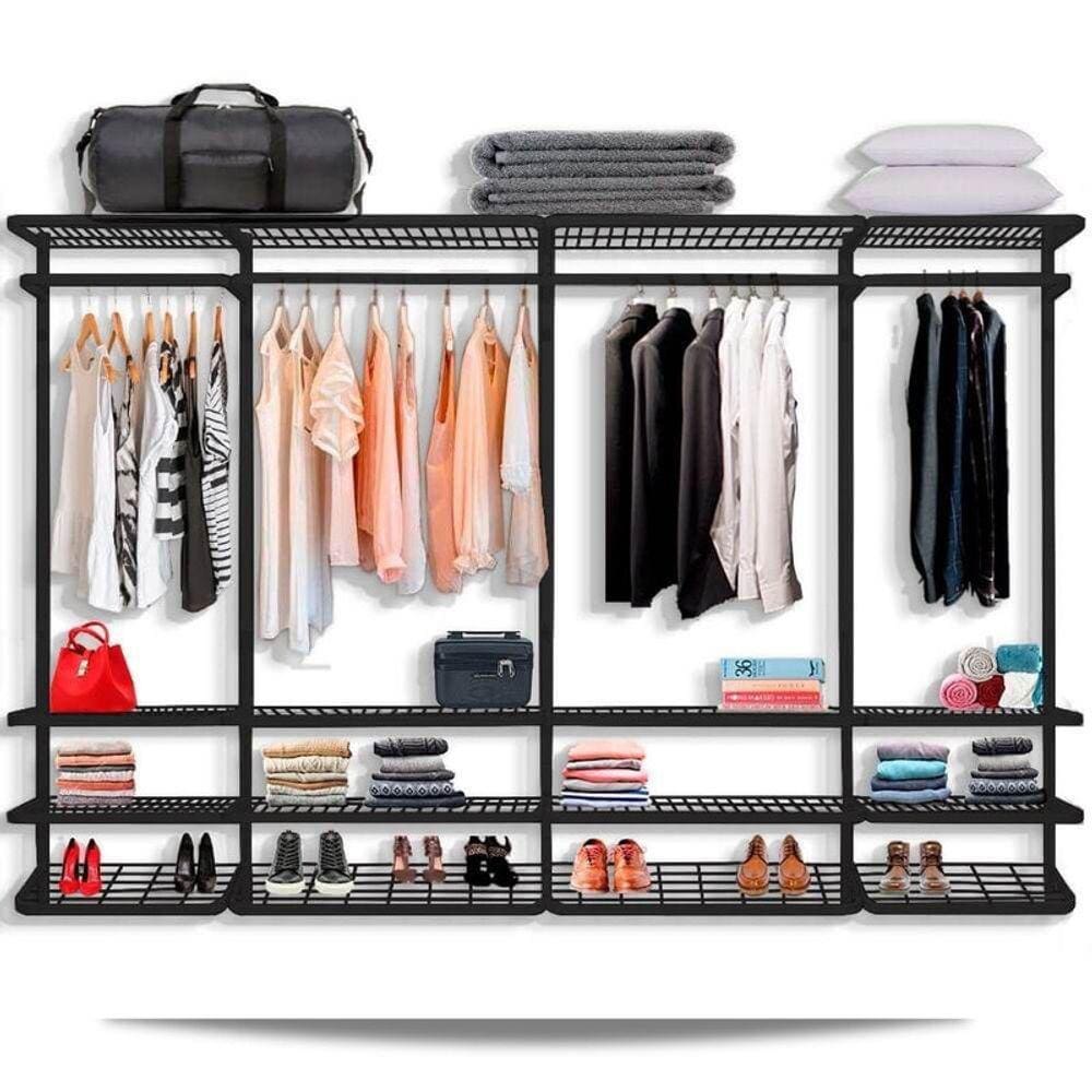 Guarda Roupa closet aramado sem portas CLR285 - 3,10m PT