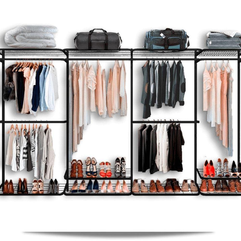 Arara Cabideiro Aramado Trilho Sapateira Maleiro 3,40m PT