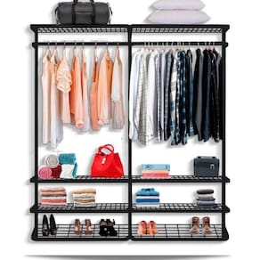 Guarda Roupa closet aramado sem portas CLR285 - 1,90m PT